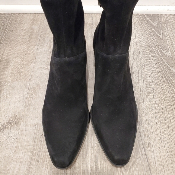 27 EDIT by NATURALIZER Black Suede Leather BERKLEY 2 Work  NEW 27 Edit Naturalizer Berkley Black Suede Boots